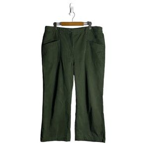 White Stuff Women's Green High Waisted Wide Leg Pants